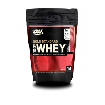 optimum nutrition (ON) gold standard 100% whey protein powder- 454 g 